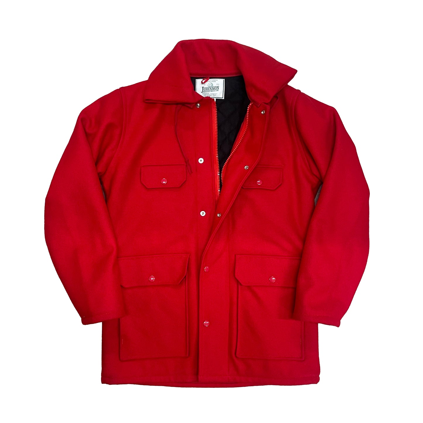 Johnson Woolen Mills Red outdoor wool coat