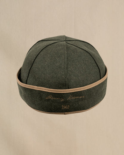 Stormy Kromer Mackinaw Olive wool hat back side