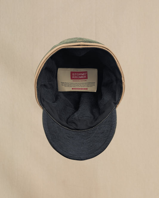 Stormy Kromer Mackinaw Olive wool hat interior