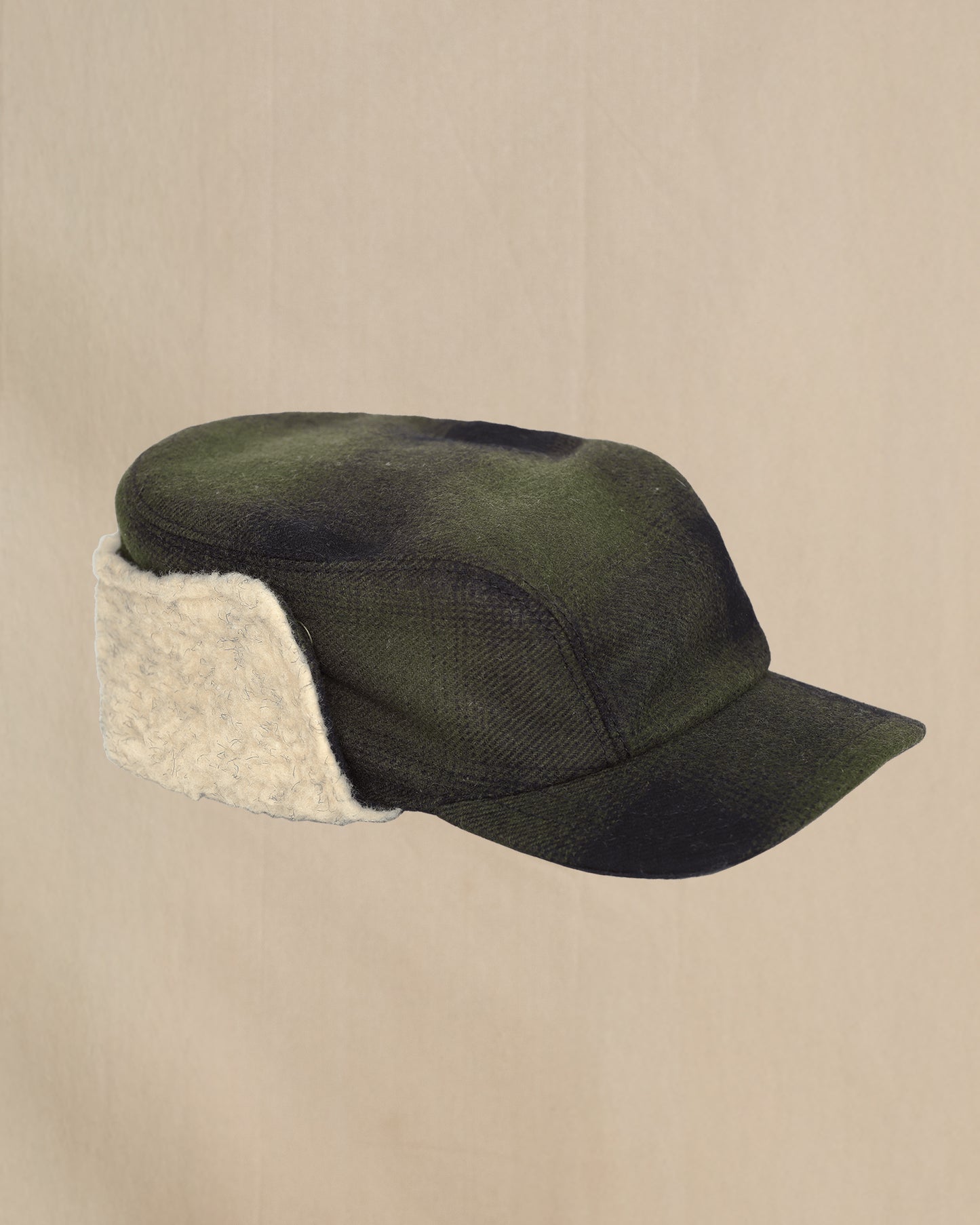 Stormy Kromer olive and black buffalo Bergland Cap 