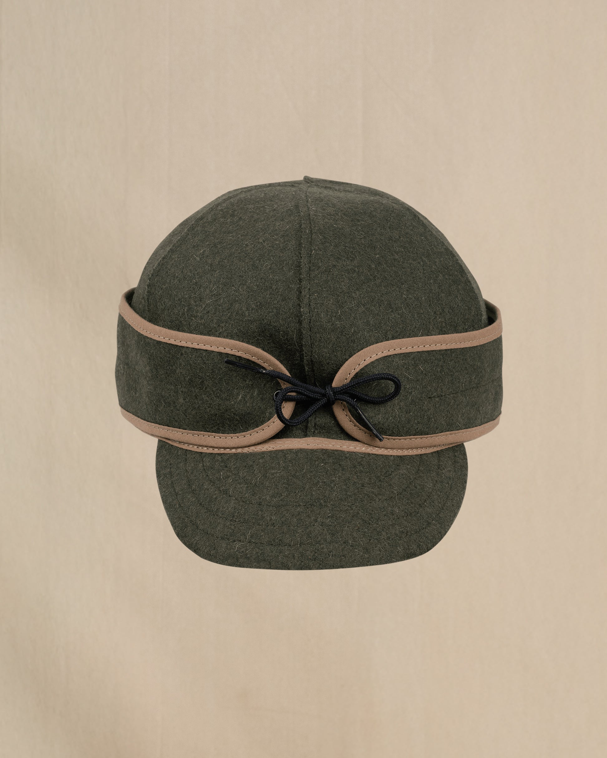 Stormy Kromer Mackinaw Olive wool hat front side