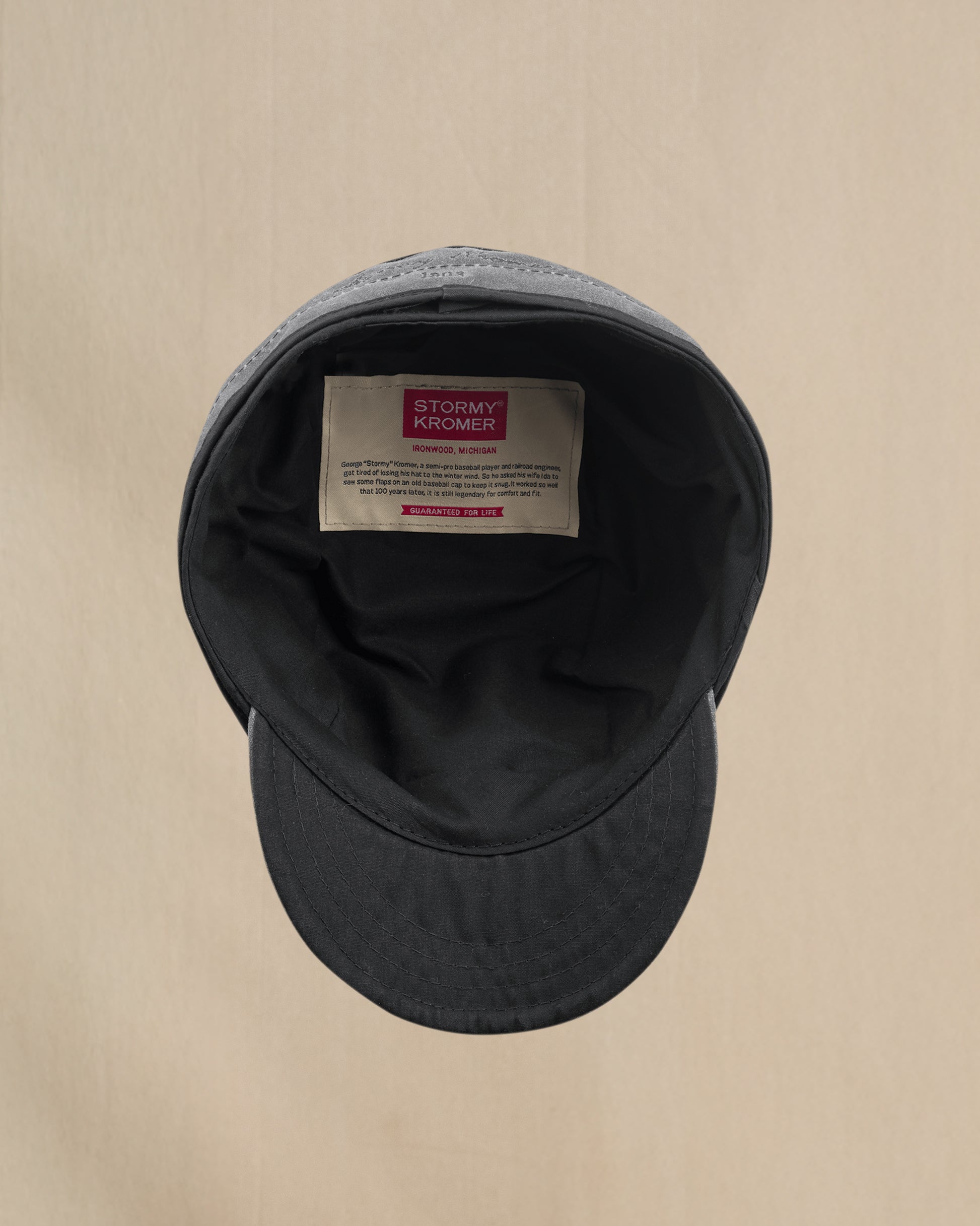 Stormy Kromer Waxed Cotton Cap interior