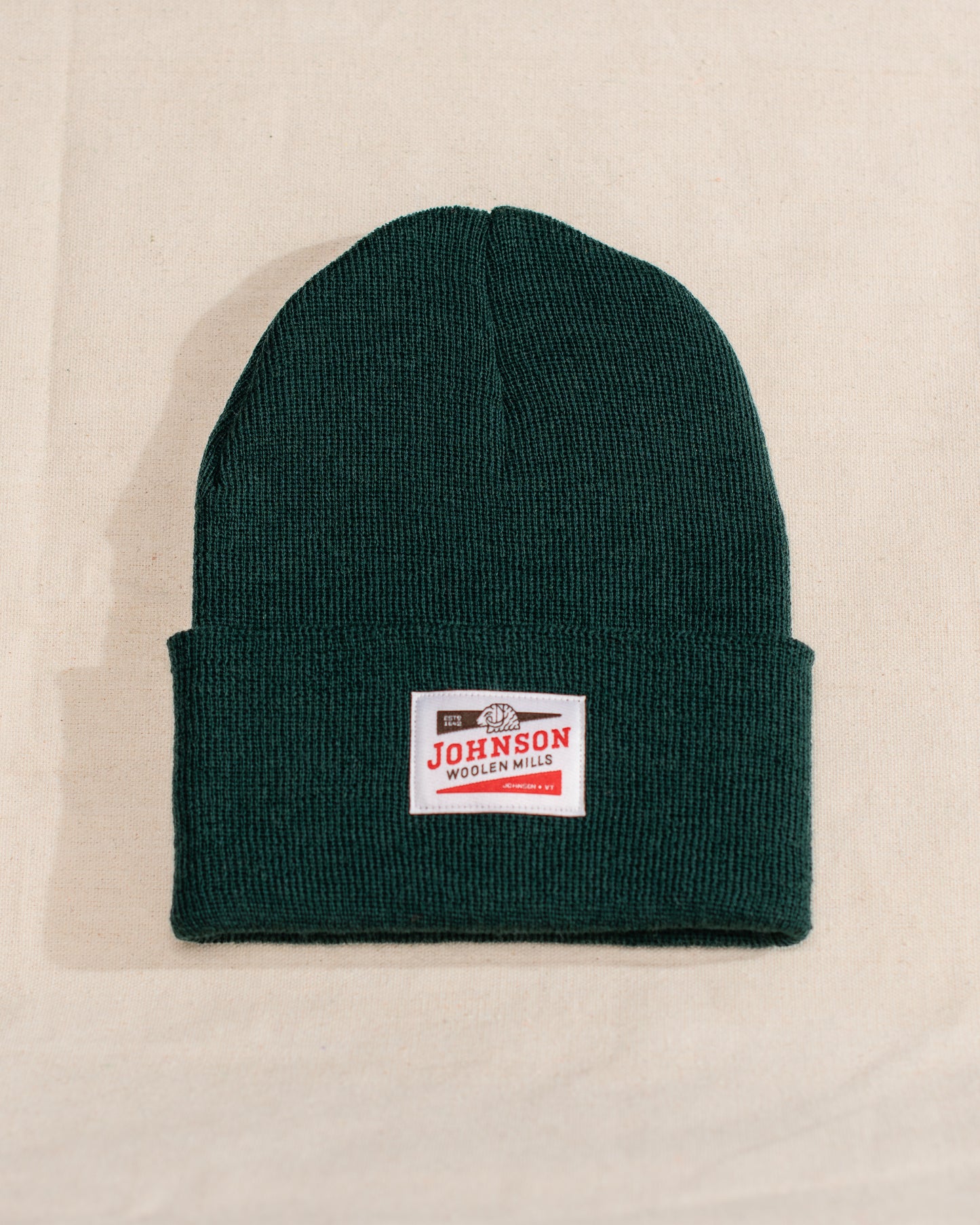 Spruce Green Merino Wool Beanie