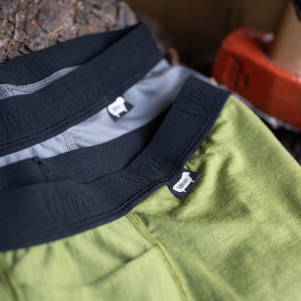 Men's Nuyarn® Merino Wool Tech Boxer Brief waist band detail