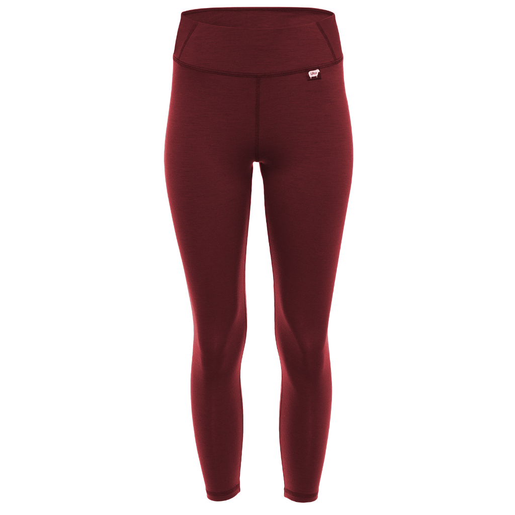 Women's Nuyarn® Merino Wool 7/8 Tech Baselayer Pant 2.0 in red