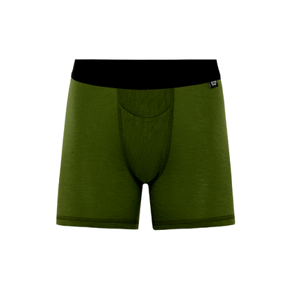 Men's Nuyarn® Merino Wool Tech Boxer Brief in green