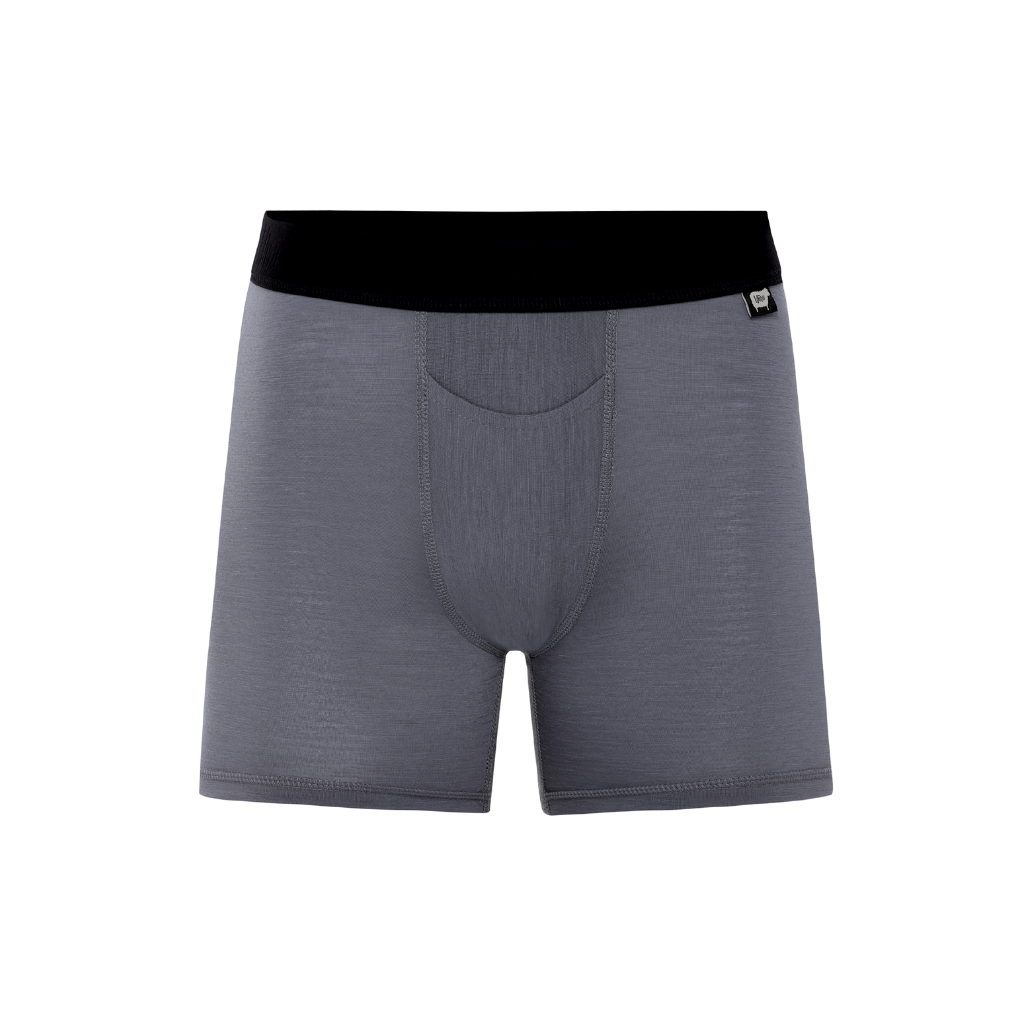 Men's Nuyarn® Merino Wool Tech Boxer Brief in gray