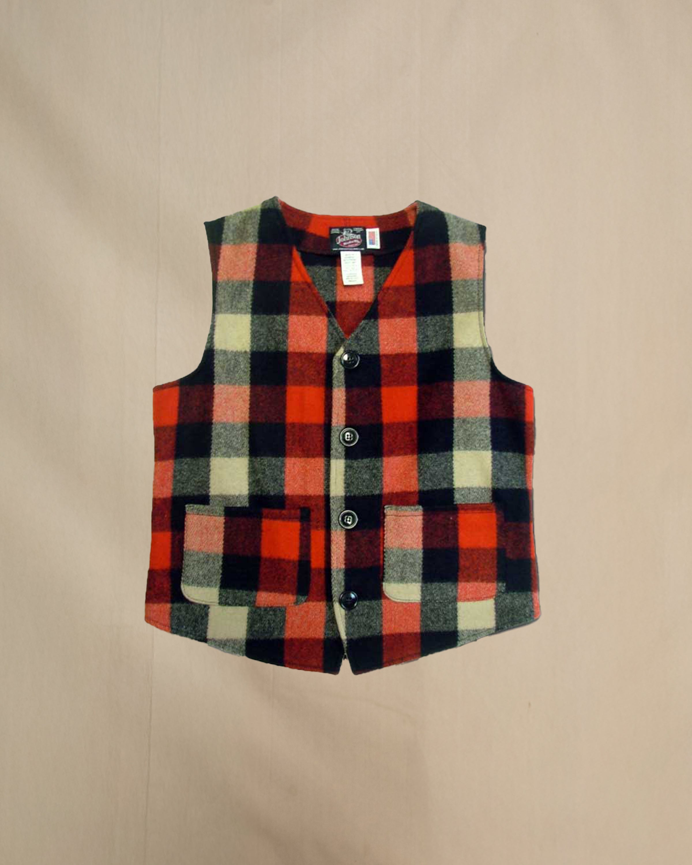 Traditional Four Button Vest – Johnson Woolen Mills