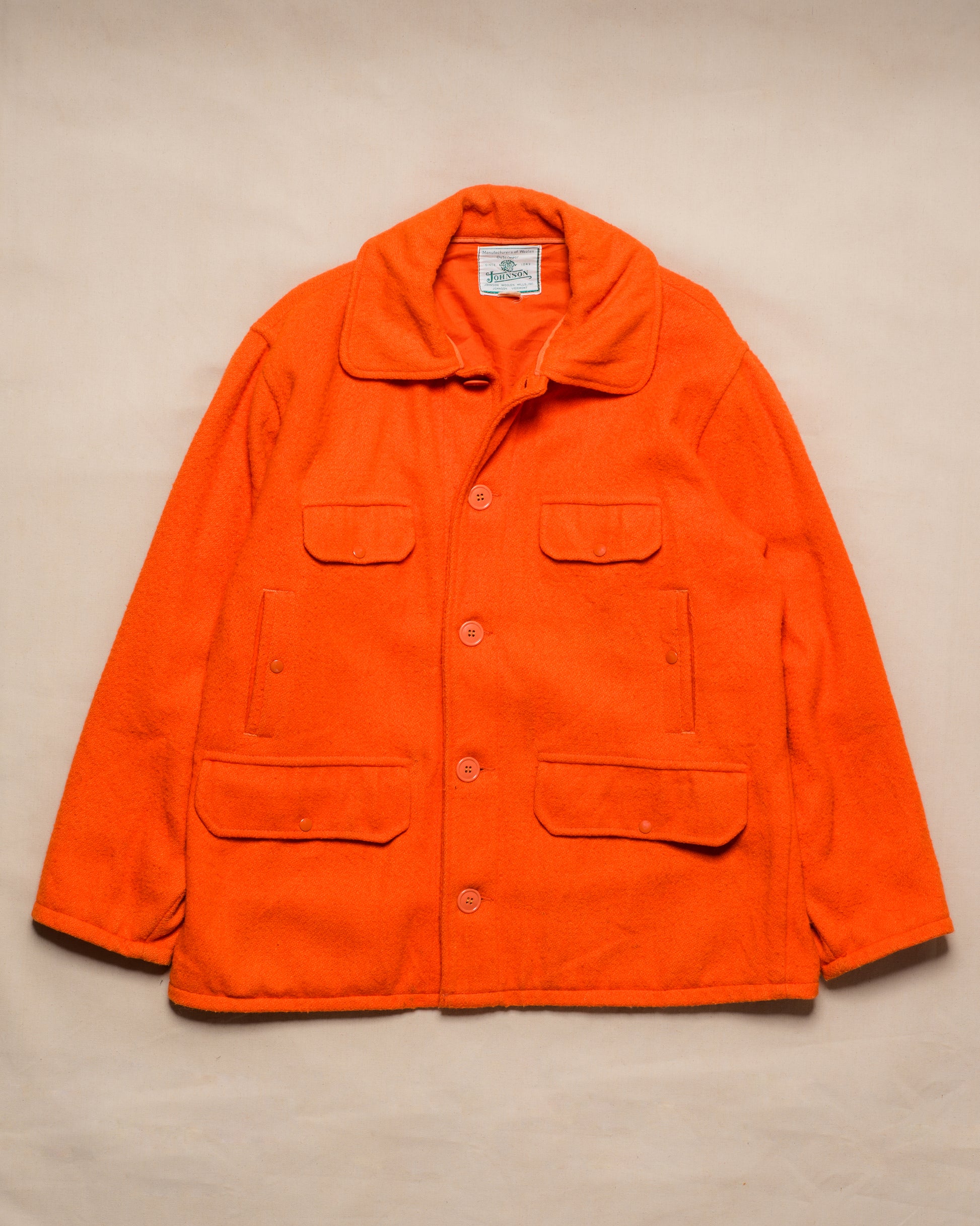 Vintage select 100% Wool blaze orange mackinaw