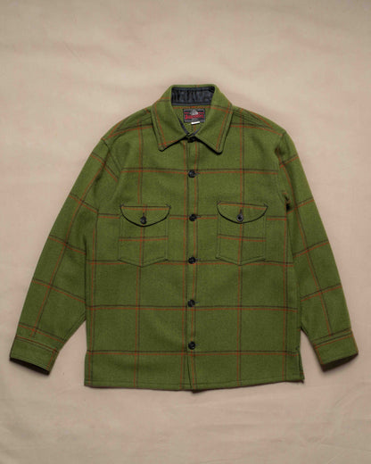 Johnson Woolen Mills Vintage Select Green wool Button down shirt