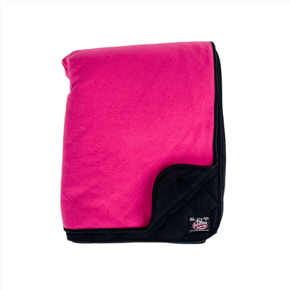 Wilderness Throws Blanket pink with quilted liner front view
