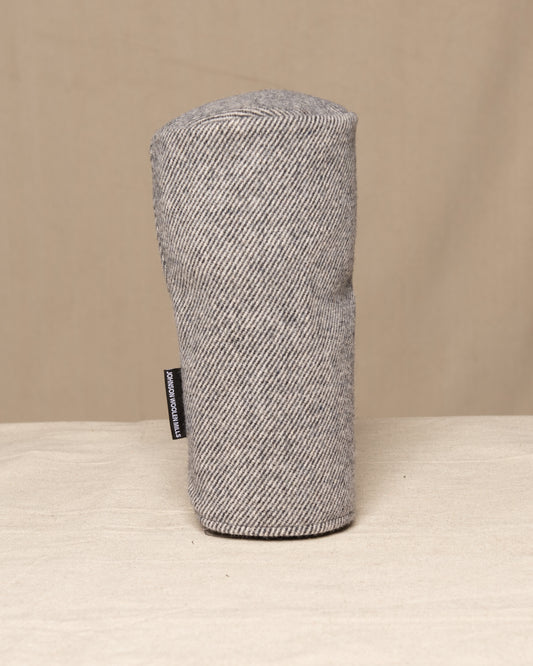 Gray twill wool driver headcover