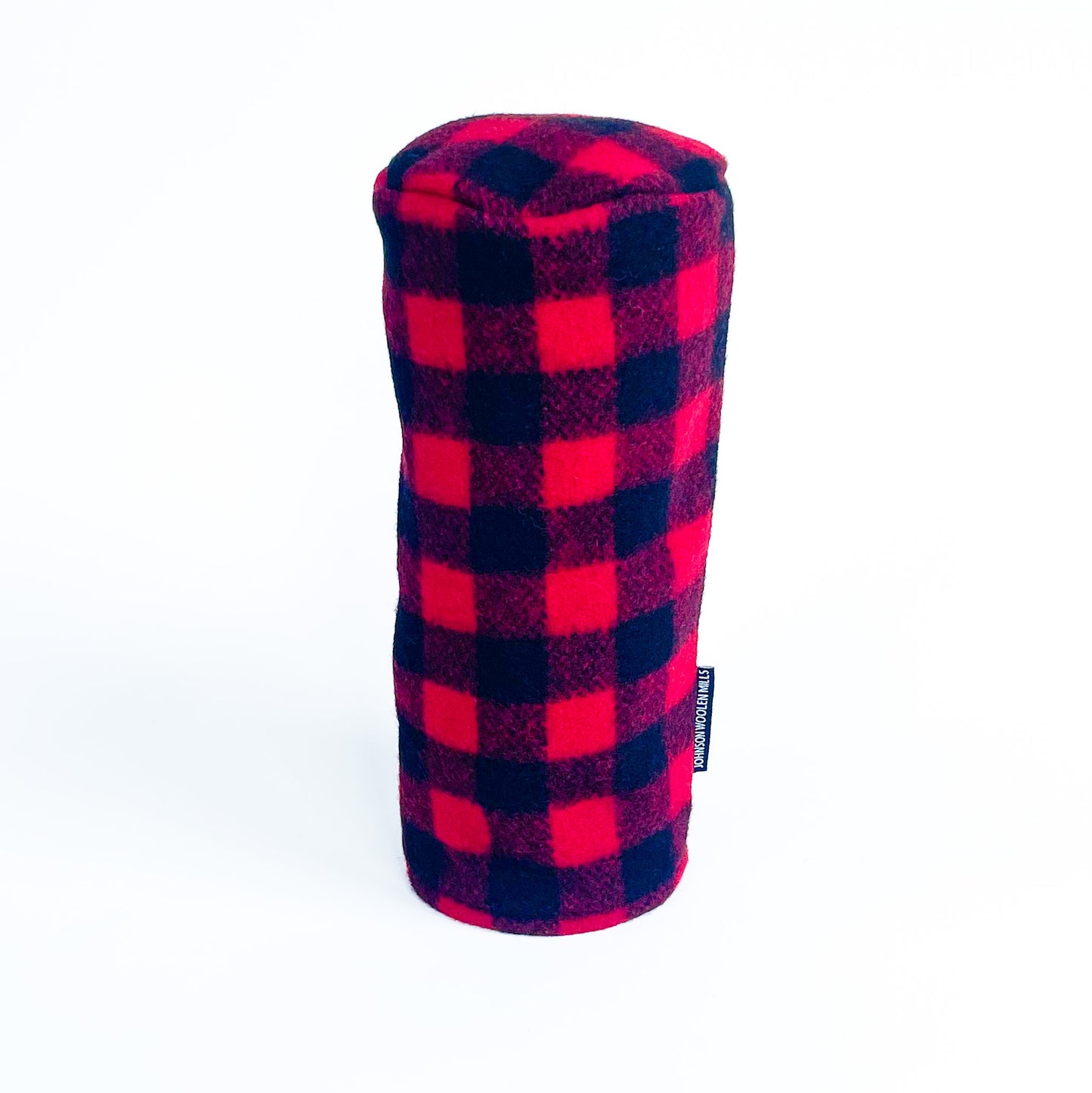 red and black buffalo check wool driver headcover