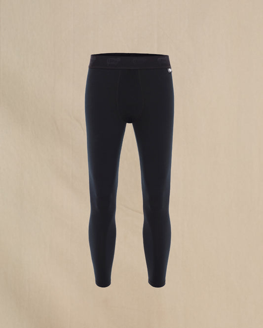 Wuru Men's Tech Full Length Baselayer Pant Black