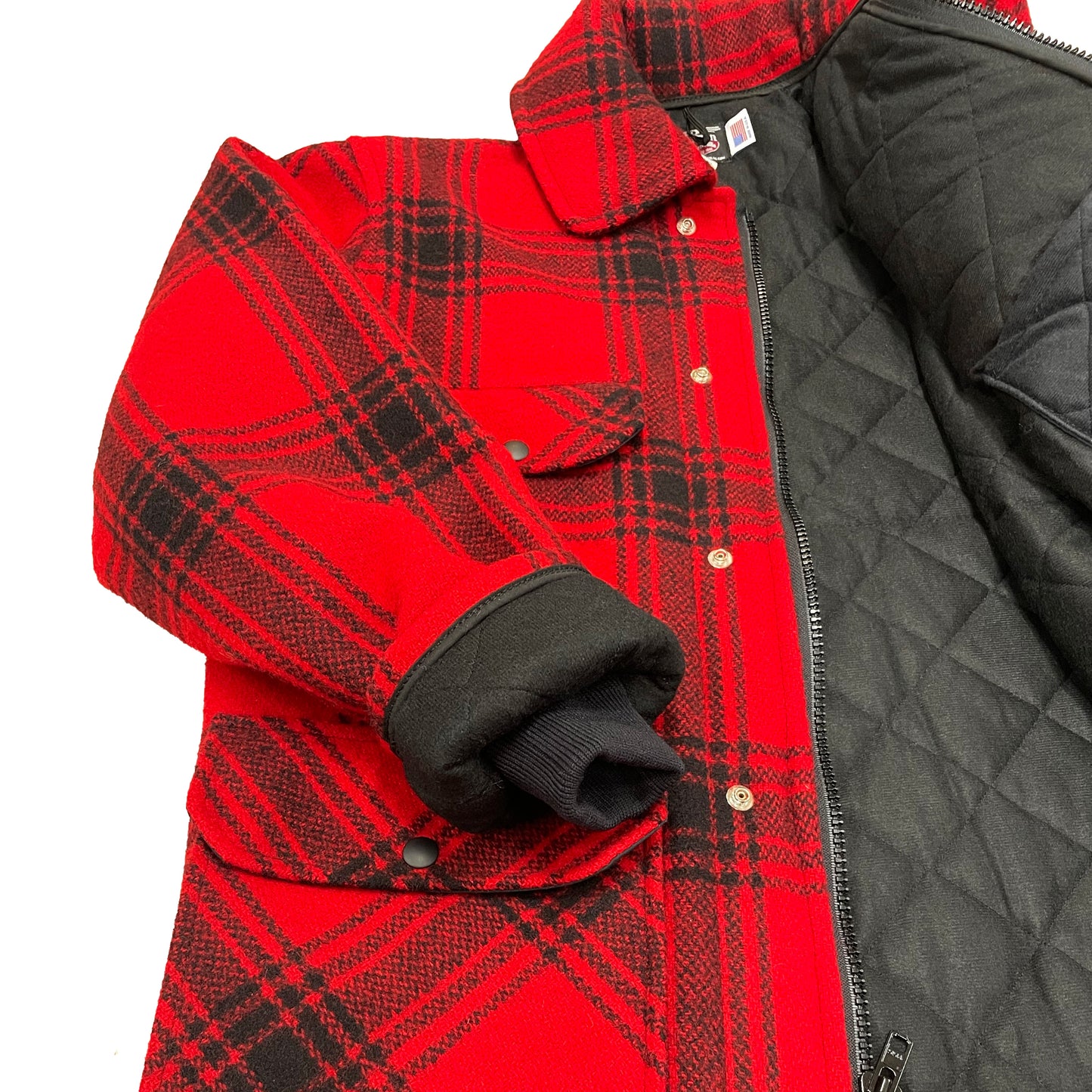 AZ 32 wool hunting coat cuff detail