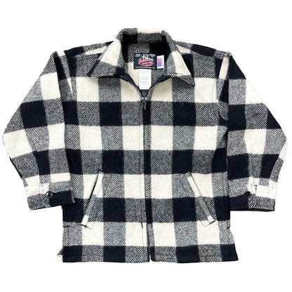 Children's Jac shirt in black and white buffalo check