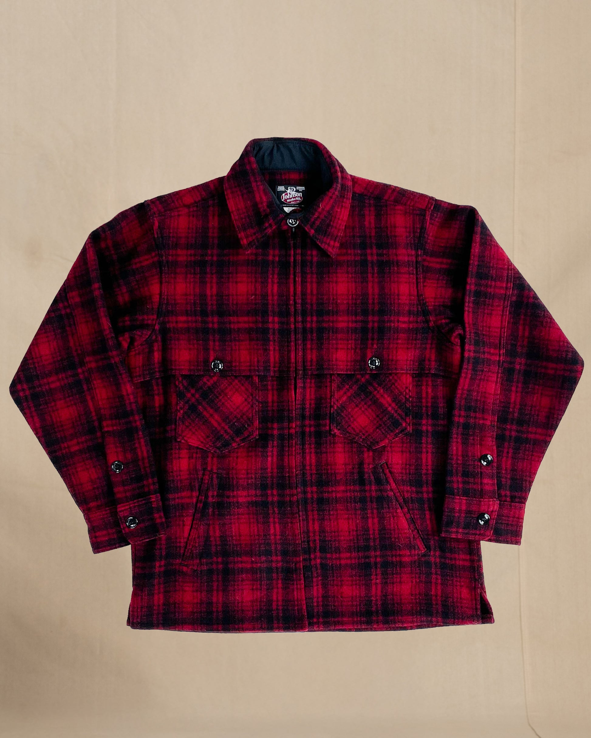 Double Cape Jac Shirt - Red Black Muted Plaid 95 - Red Black Muted Plaid / 38 - XS Double Cape Jac Shirt - Red Black Muted Plaid 95 - Red Black Muted Plaid / 38 - XS