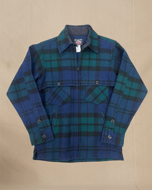 Double Cape Jac Shirt Black watch plaid