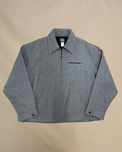 Gray wool field jacket
