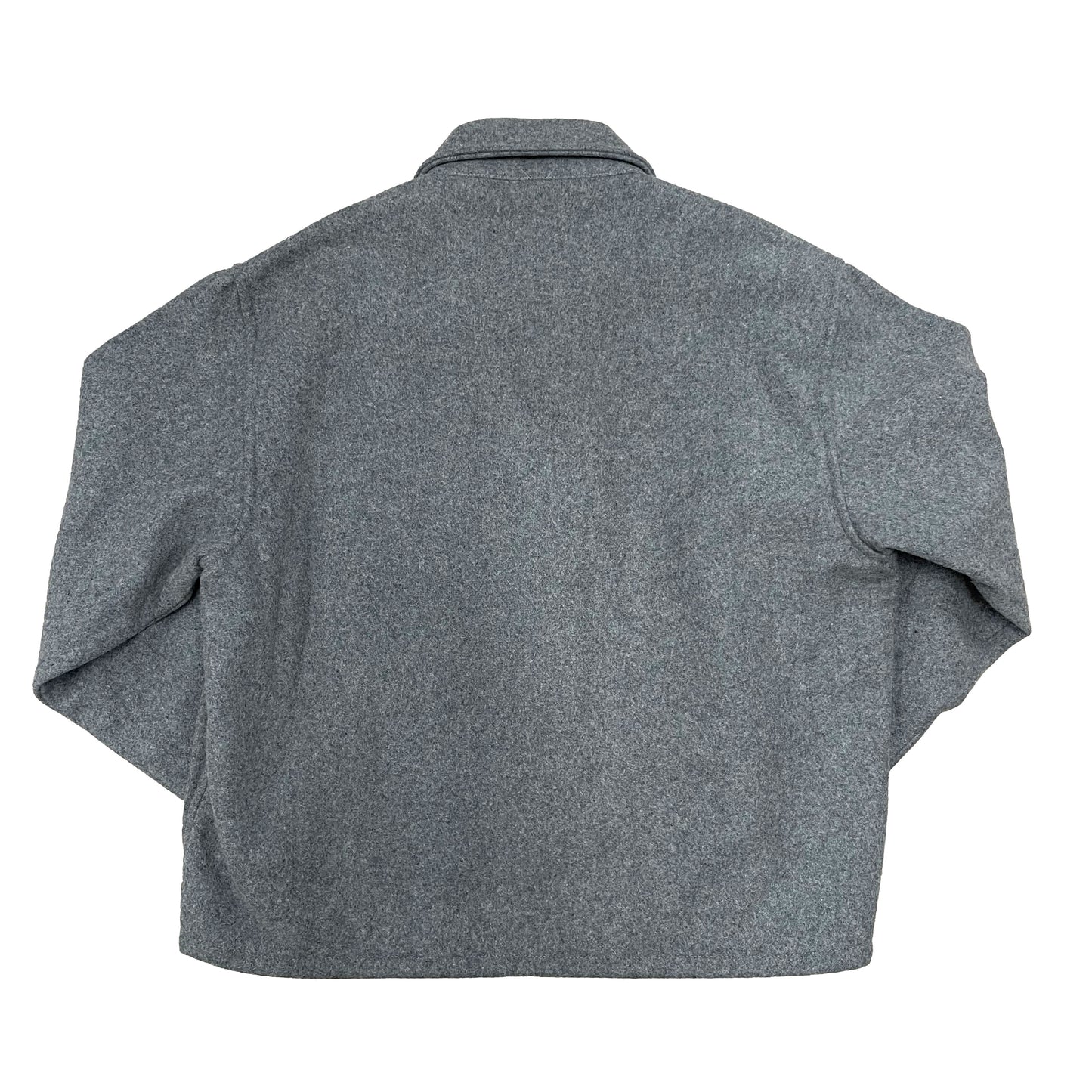 Back side of Gray wool field jacket