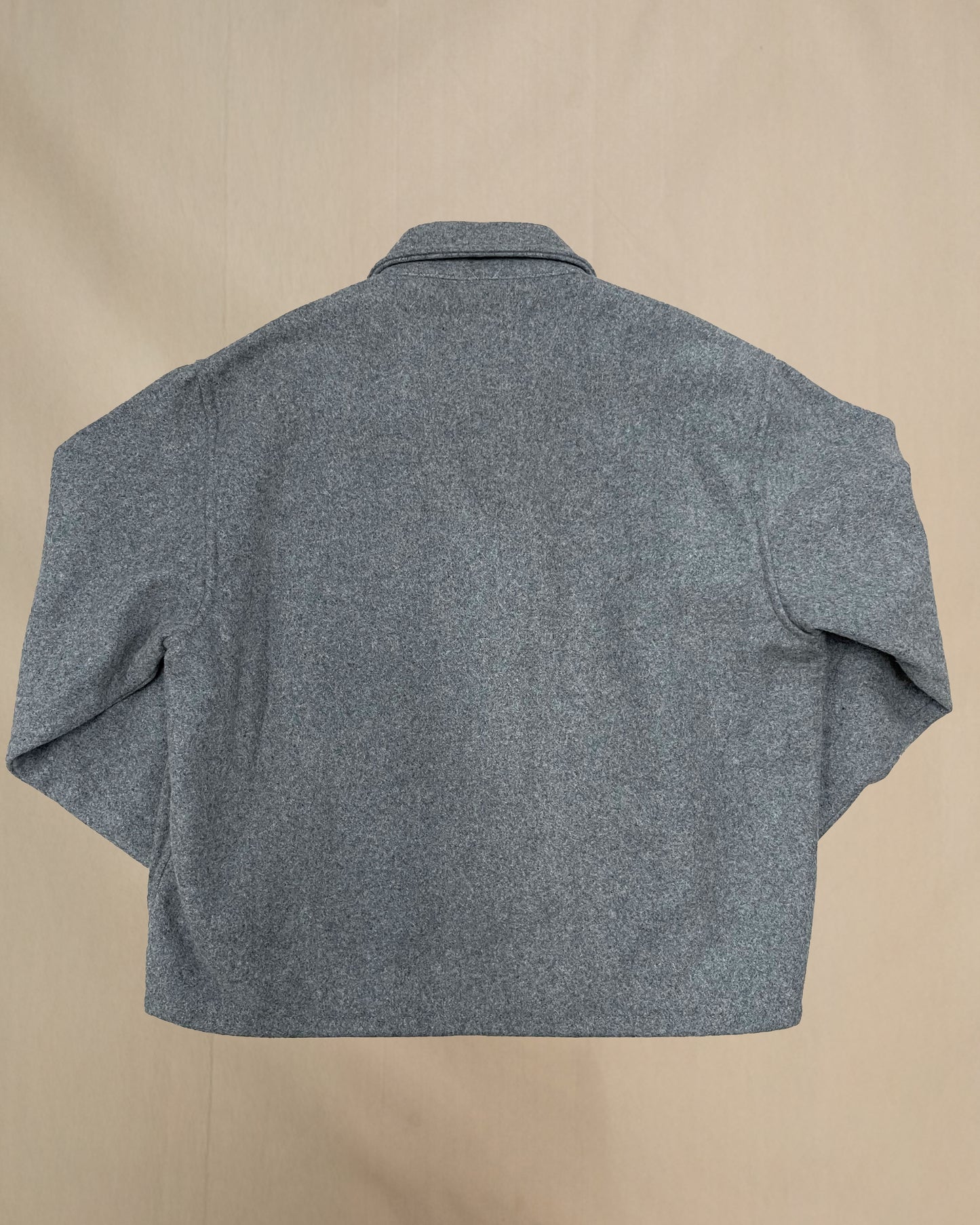 Gray wool field jacket