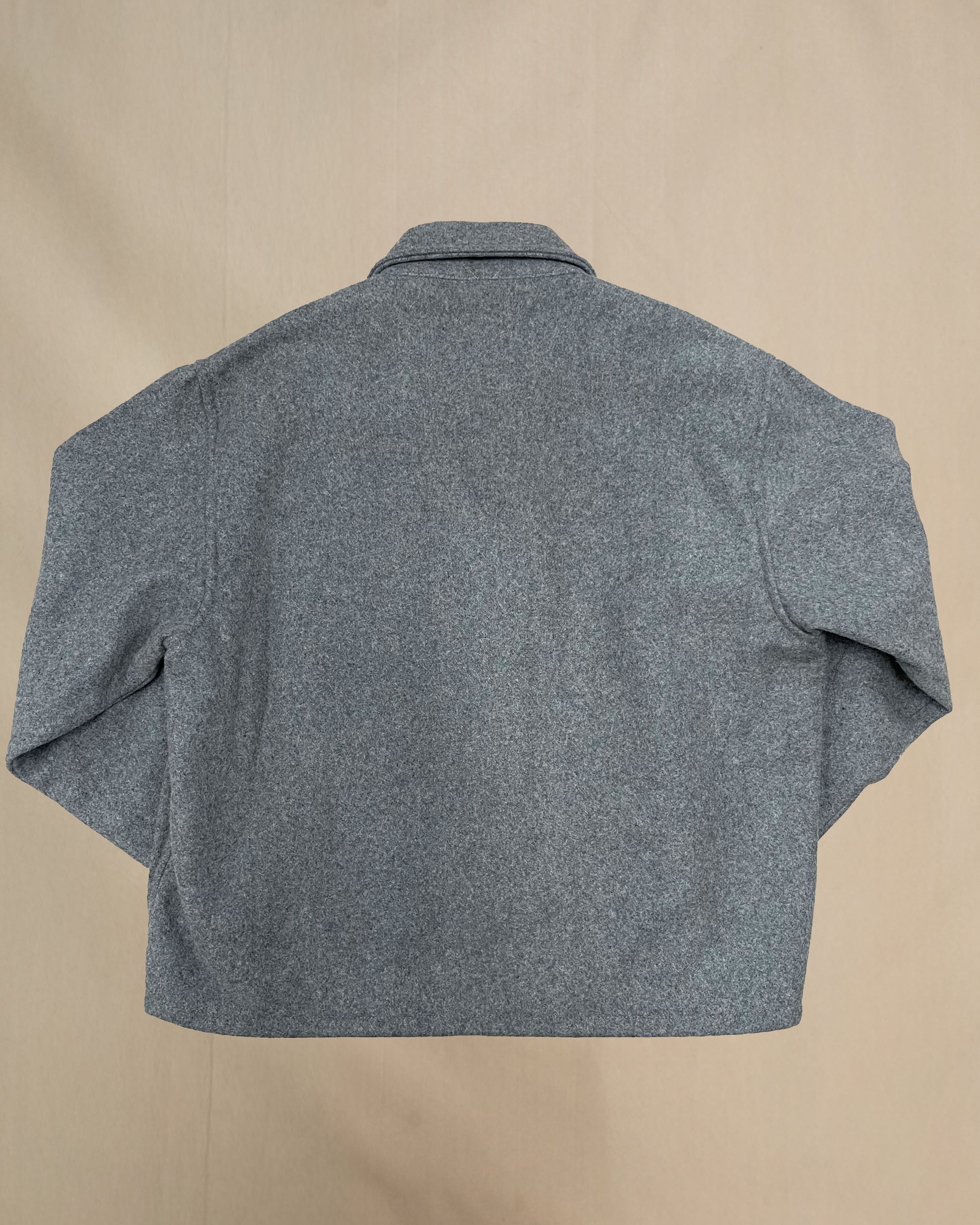 Gray wool field jacket
