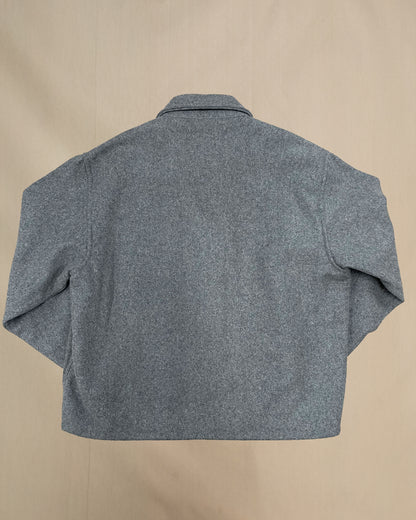Gray wool field jacket