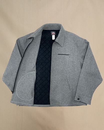 Gray wool field jacket