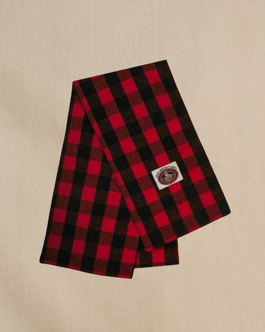 flannel scarf red black buffalo check
