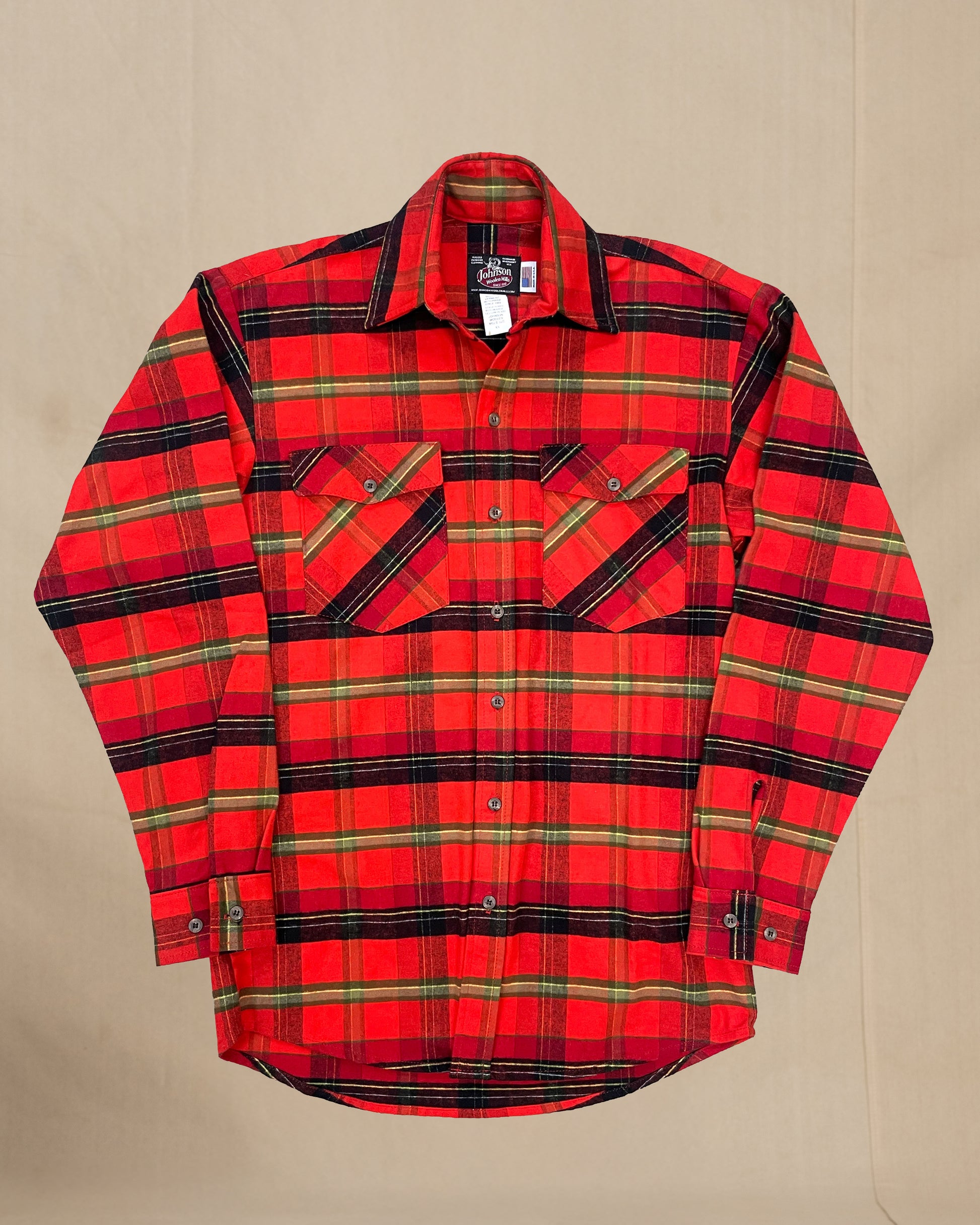 Mens Flannel Button Shirt - Red, Orange, & Yellow - GMF2 - Red Orange Yellow Plaid / XS Mens Flannel Button Shirt - Red, Orange, & Yellow - GMF2 - Red Orange Yellow Plaid / XS