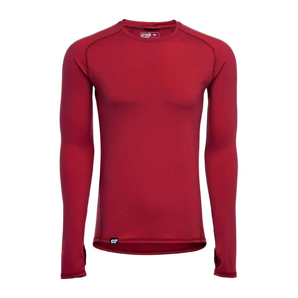 Men's Nuyarn® Merino Wool Tech Baselayer Long Sleeve 2.0 in red