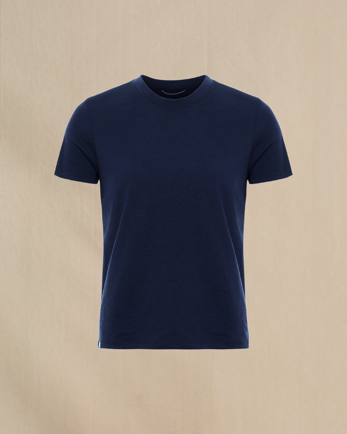 Wuru Women's 100% Merino Relaxed Crew Short Sleeve Blue