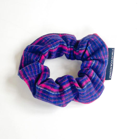 bubblegum flannel scrunchie