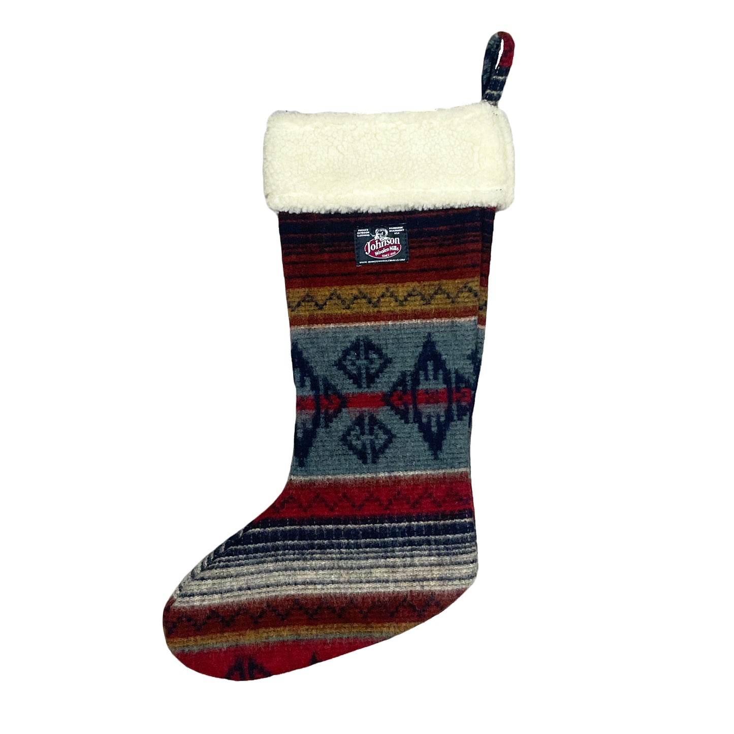 Johnson Woolen Mills Early frost wool Christmas stocking