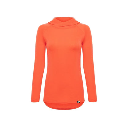 Women's Nuyarn® Merino Lightweight Hoodie in orange