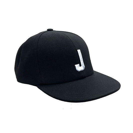 J wool snapback hat black