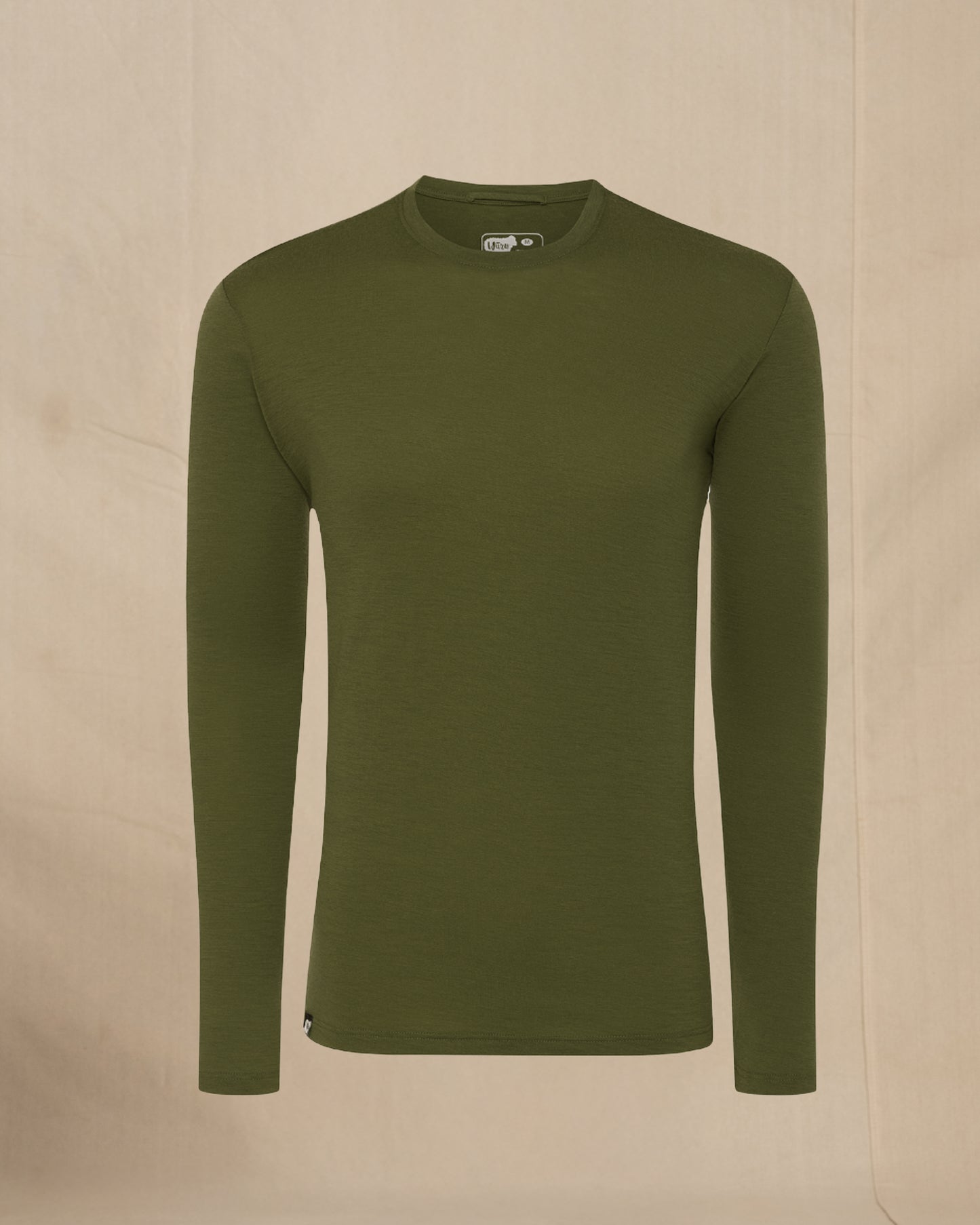 Wuru Men's 100% Merino Wool Long Sleeve in green