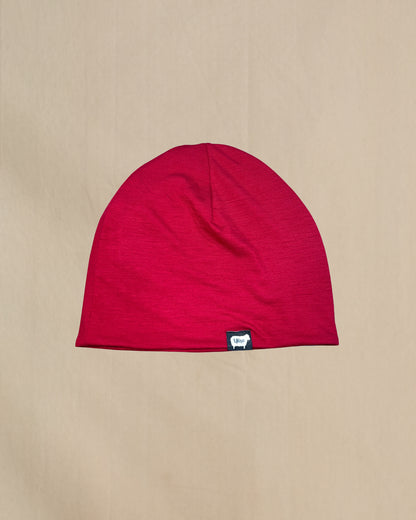 100% Merino Wool Beanie Red