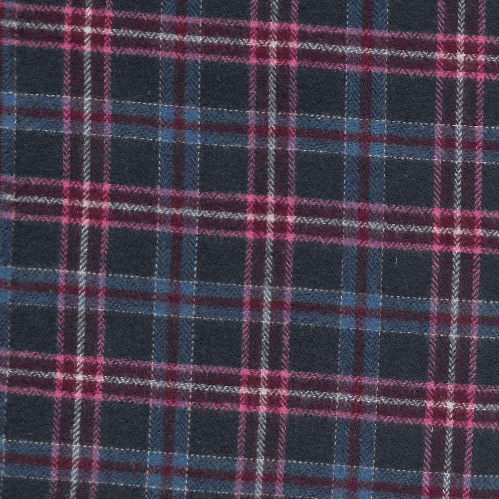 Green Mountain Flannel blue, maroon, pink plaid