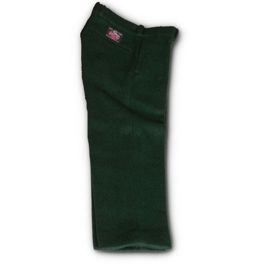 Children's wool pants, shown in spruce green