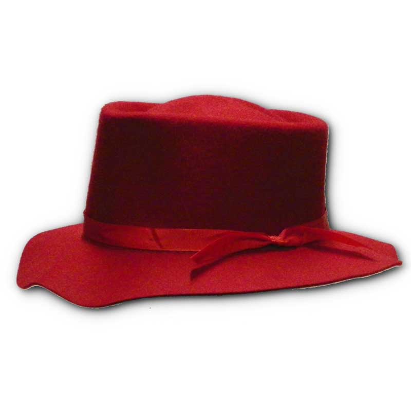 Johnson Woolen Mills 100% Wool Crusher Hat Red / S - 6 7/8