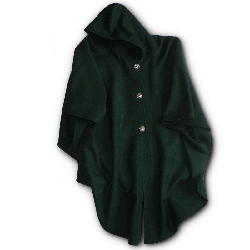 JWM Traditional Women's Button Cape, Spruce Green