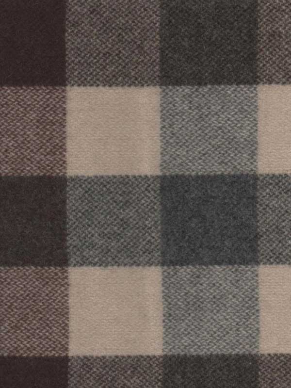 Wool swatch - green, brown and beige check