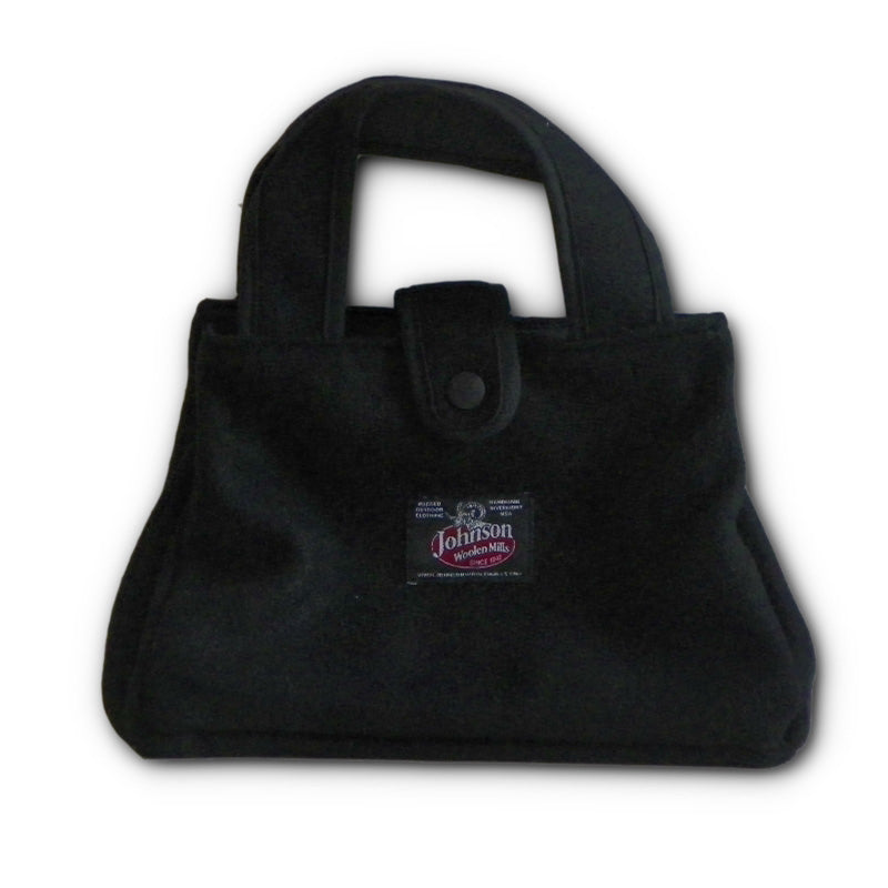 Bitty Bag with full liner inside pocket & snap closure & handle, night navy, front view