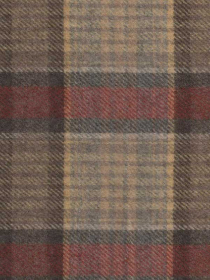 Wool swatch - tan, rust and yellow plaid