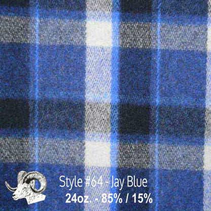 Wool Fabric By The Yard - 64 - Jay Blue