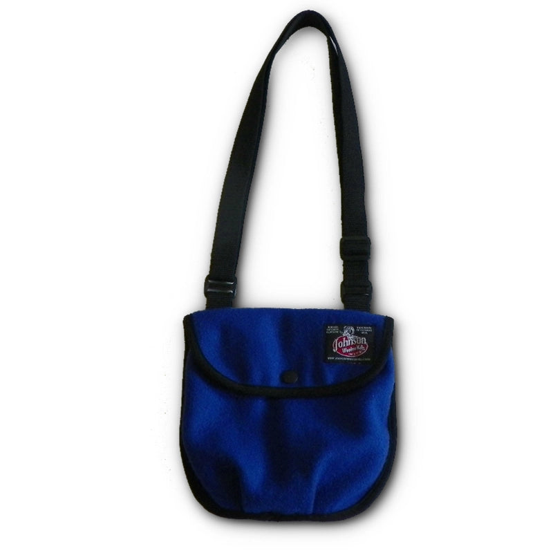 Johnson Woolen Mills Wool Swing Bag with long handle - royal blue