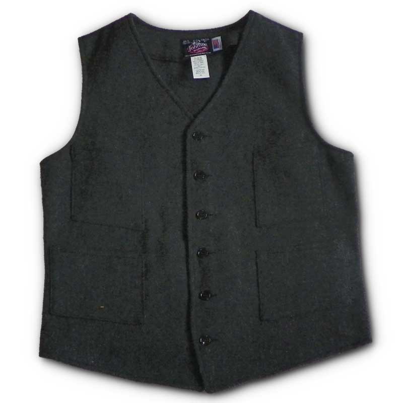 Button Front Wool Vest – Johnson Woolen Mills