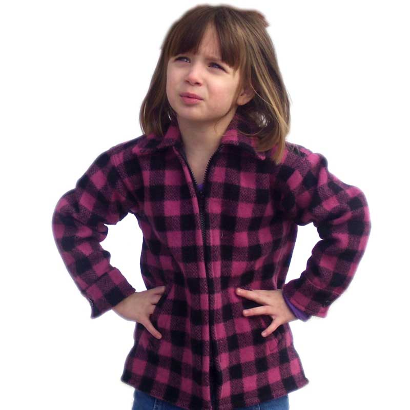 Childrens Jac Shirt 50 - Red Black 1" Buffalo Check / 6 Childrens Jac Shirt 50 - Red Black 1" Buffalo Check / 6